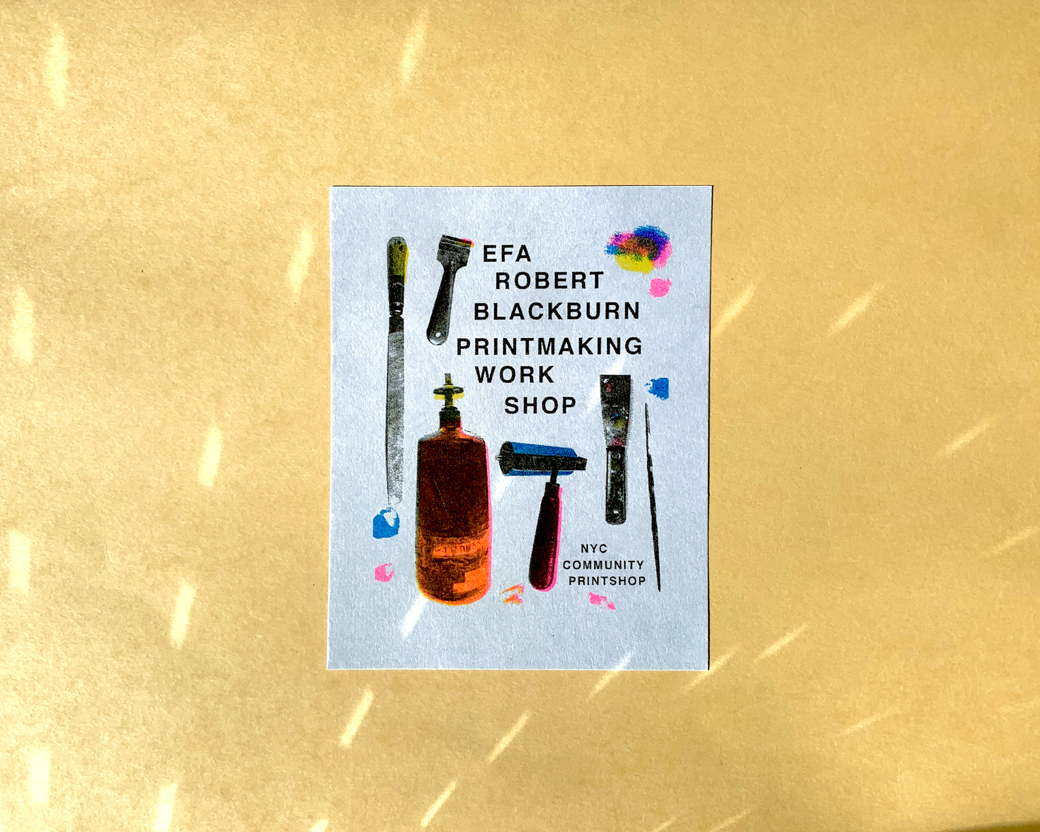 EFA ROBERT BLACKBURN PRINTMAKING WORK SHOP