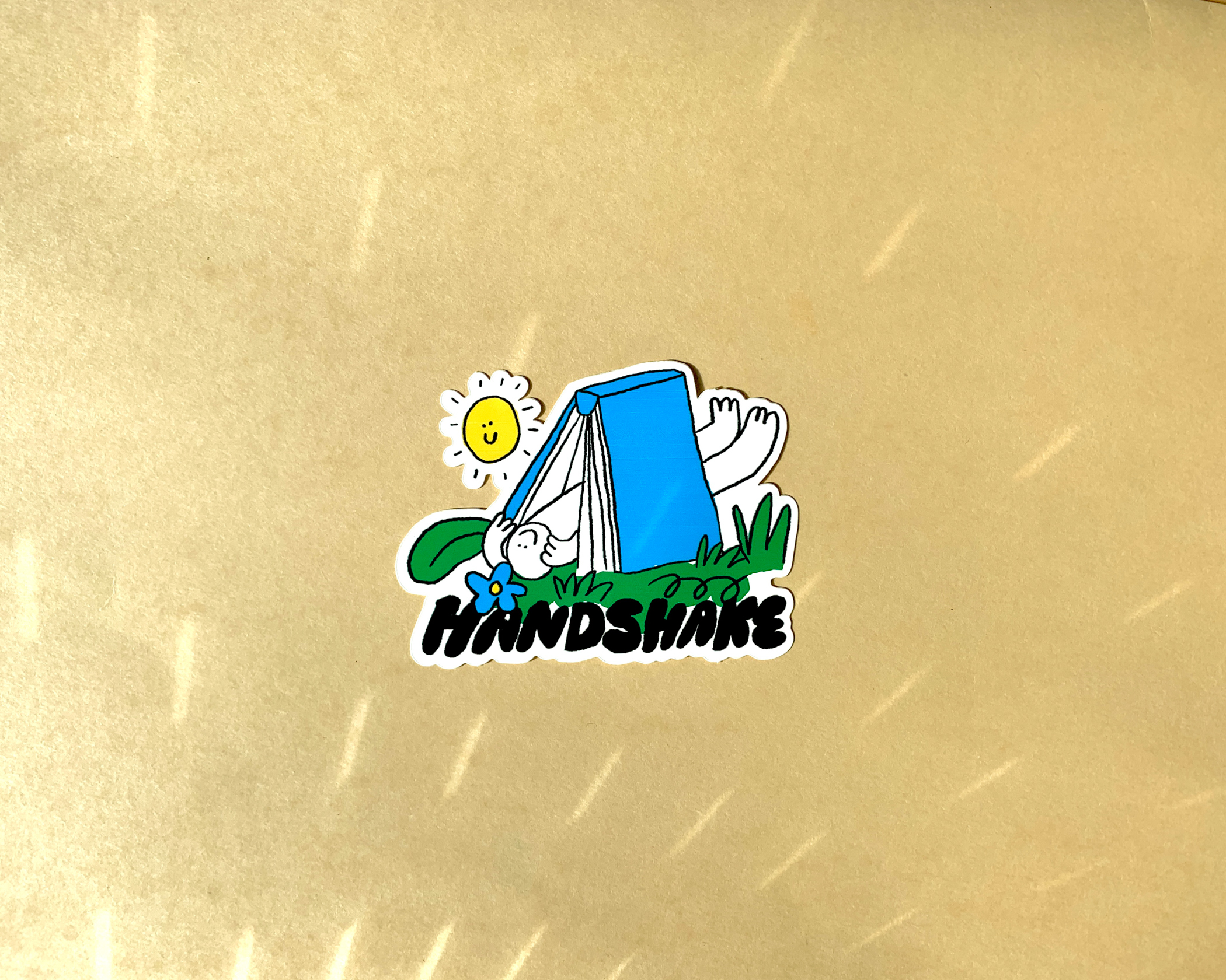 handshake sticker
